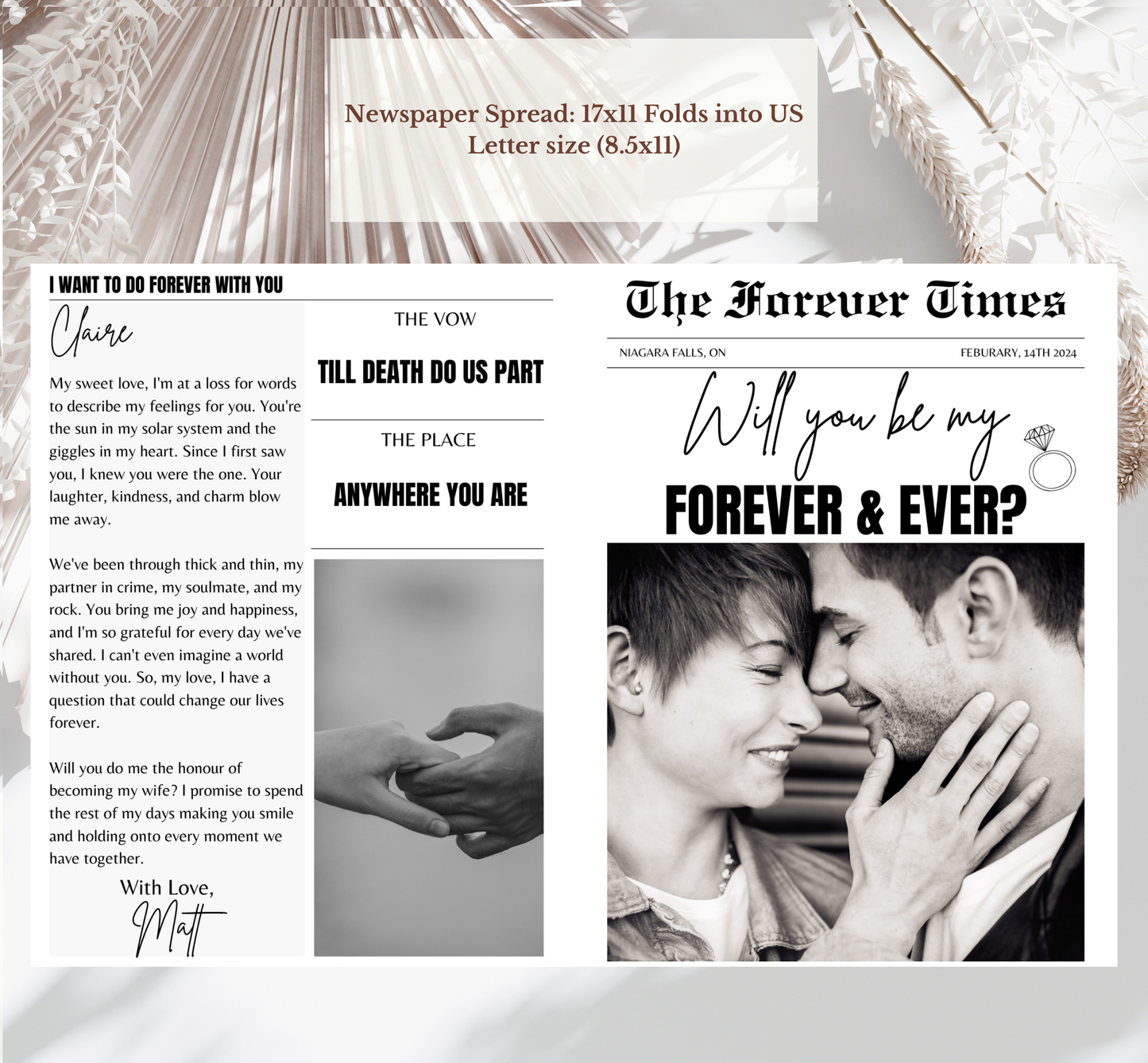 Proposal Newspaper template